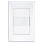 interruptor paralelo fame com placa 16a/250v evidence 2897 branco (mp)