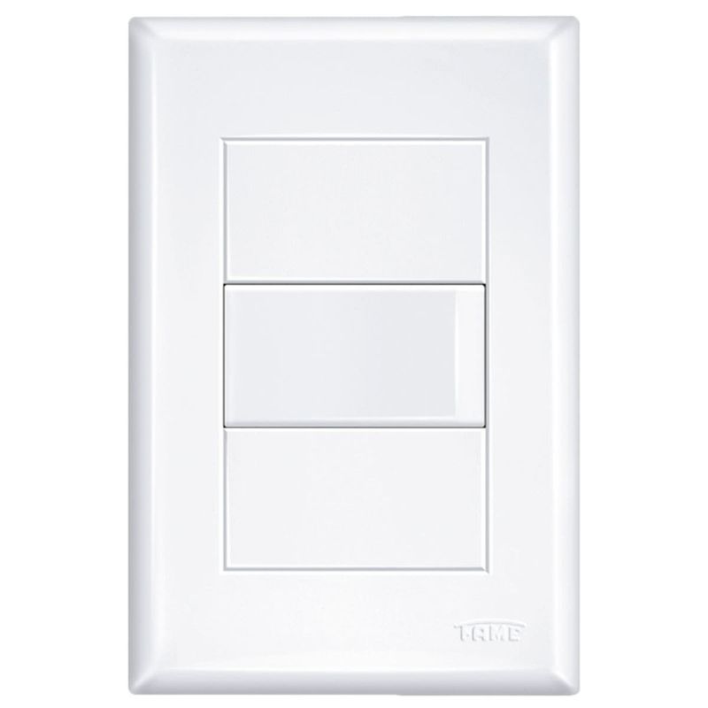 interruptor paralelo fame com placa 16a/250v evidence 2897 branco (mp)