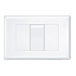 interruptor paralelo fame com placa 16a/250v evidence 2897 branco (mp)