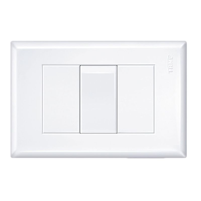 interruptor paralelo fame com placa 16a/250v evidence 2897 branco (mp)