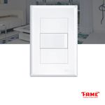 interruptor paralelo fame com placa 16a/250v evidence 2897 branco (mp)