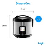 panela de arroz elétrica elgin 5 xícaras 1l 127v par20 (mp)