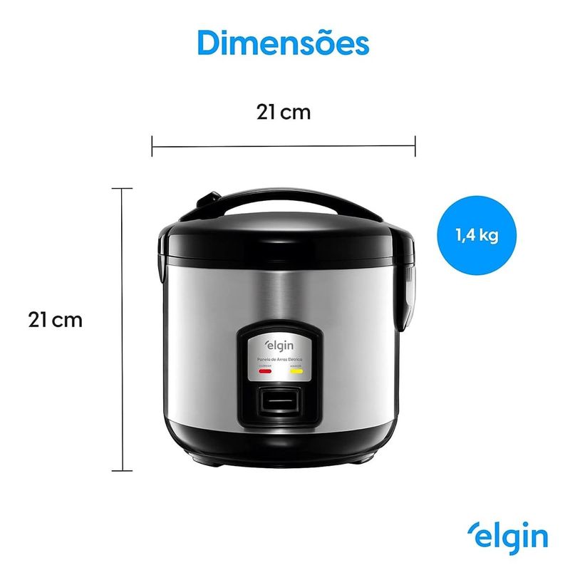 panela de arroz elétrica elgin 5 xícaras 1l 127v par20 (mp)