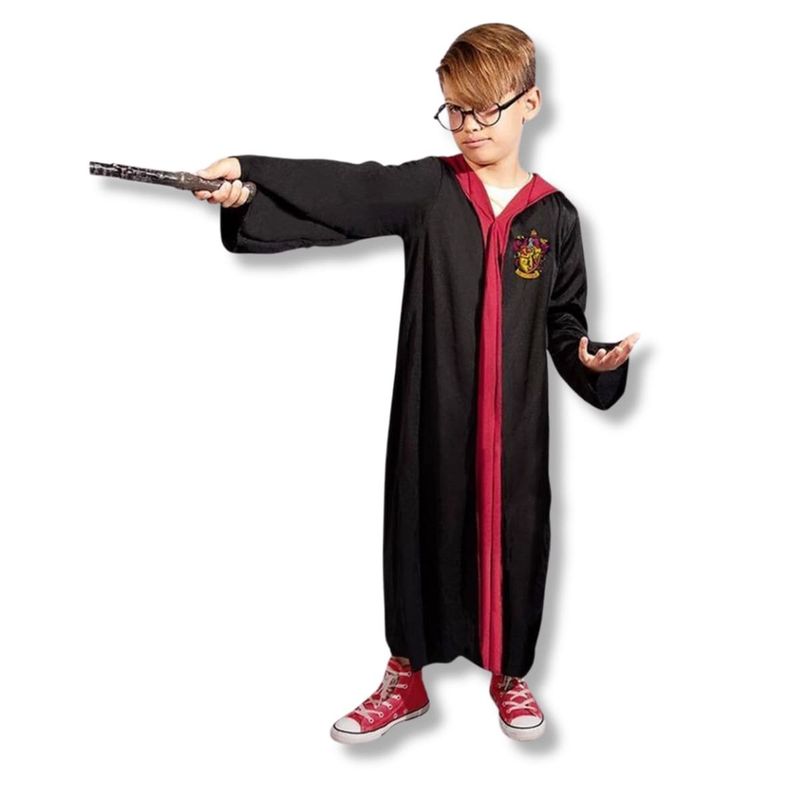 fantasia infantil harry potter tamanho m 6 a 8 anos (mp)