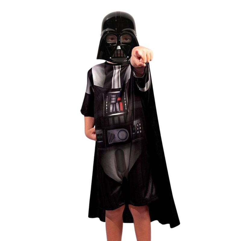 fantasia infantil curta star wars darth vader g 9 a 12 anos (mp)