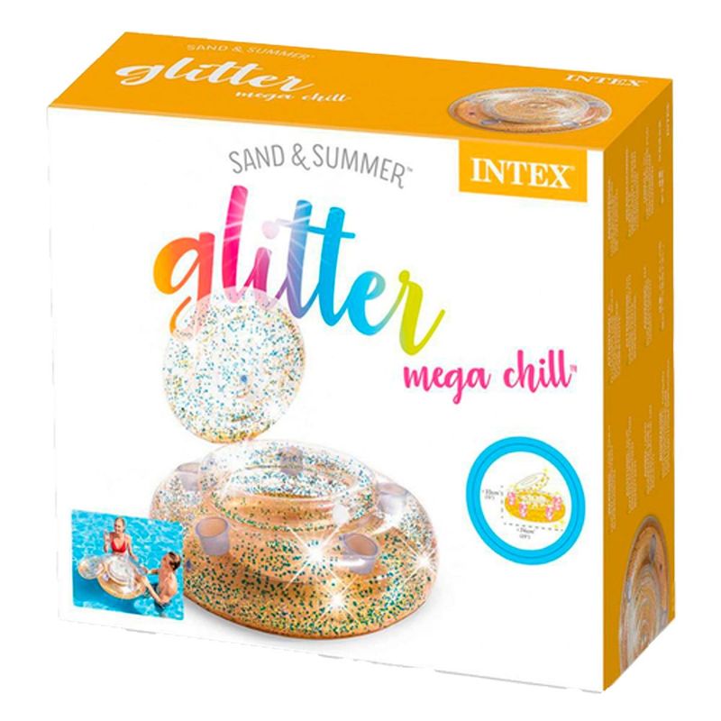 bar cooler inflável intex mega glitter 30 latas (mp)