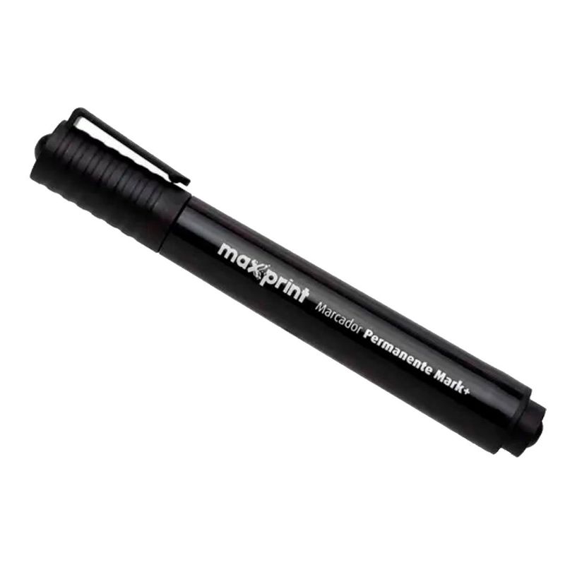 marcador permanente maxprint 5,7mm mark caixa com 12 unidades preto (mp)
