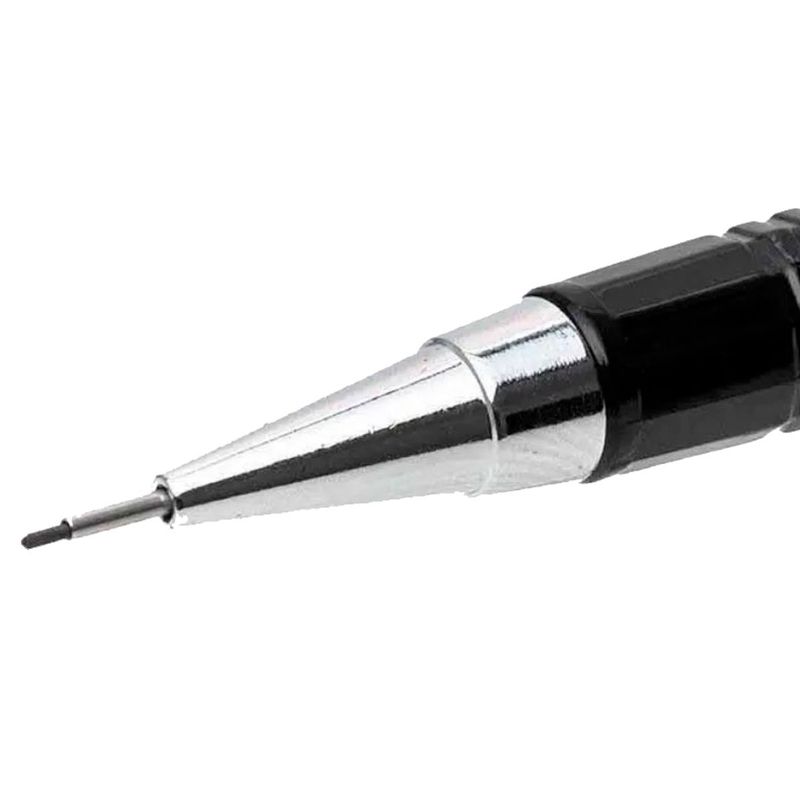lapiseira técnica maxprint metálica 0,5mm caixa com 12 unidades preto (mp)