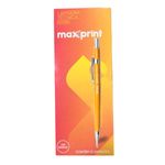 lapiseira técnica maxprint metálica 0,9mm caixa com 12 unidades amarelo (mp)