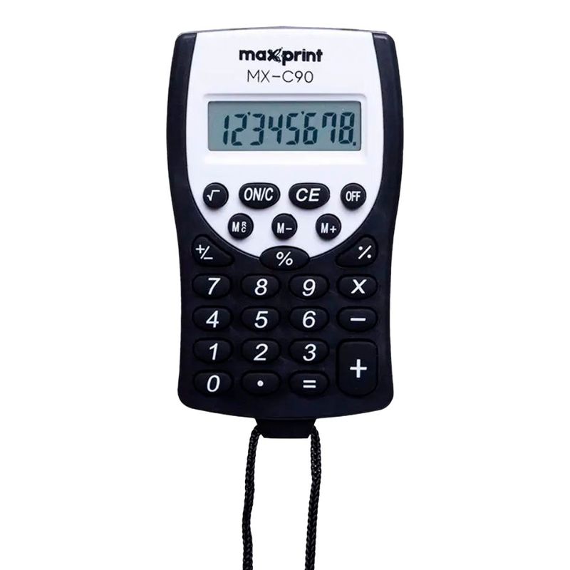 calculadora de bolso maxprint 8 dígitos mx-c90 (mp)