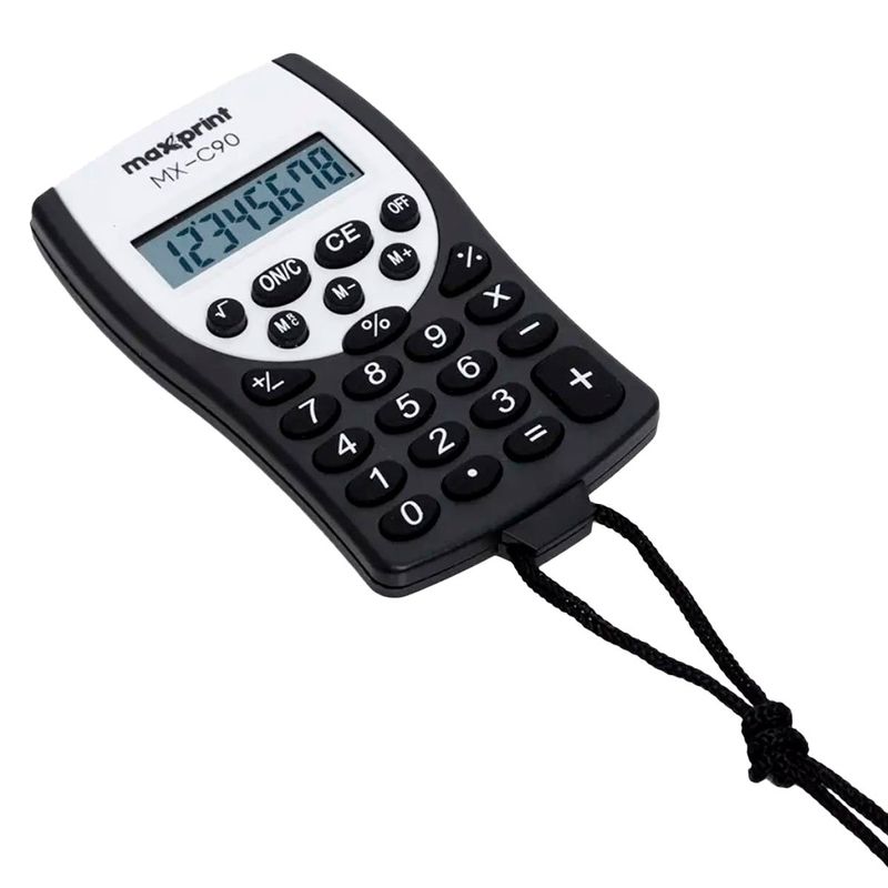 calculadora de bolso maxprint 8 dígitos mx-c90 (mp)