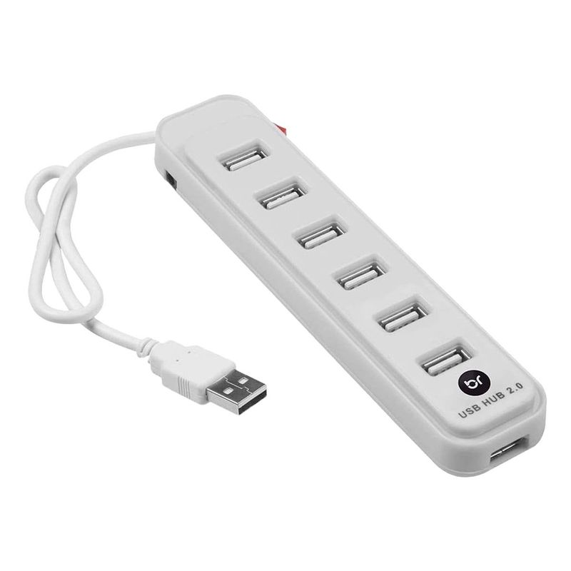 hub bright 7 portas branco 0191 (mp)