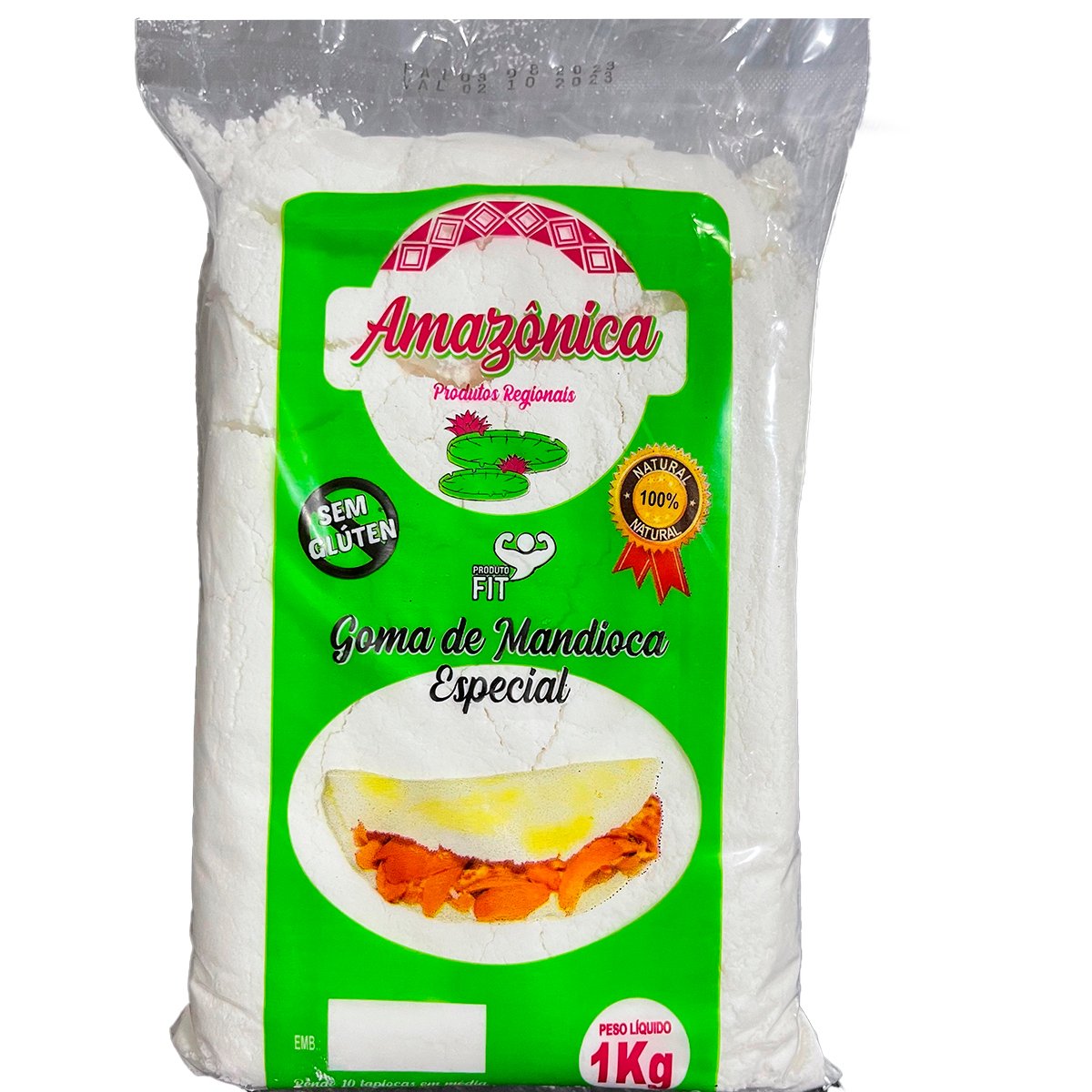 Goma de Mandioca AMAZÔNICA Pacote 1kg
