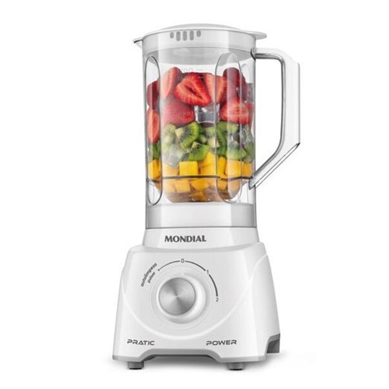 liquidificador mondial pratic power 2,2 litros 550w branco l-97-w