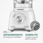 liquidificador mondial pratic power 2,2 litros 550w branco l-97-w
