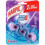 bloco sanitário harpic fresh power6 lavanda 35g