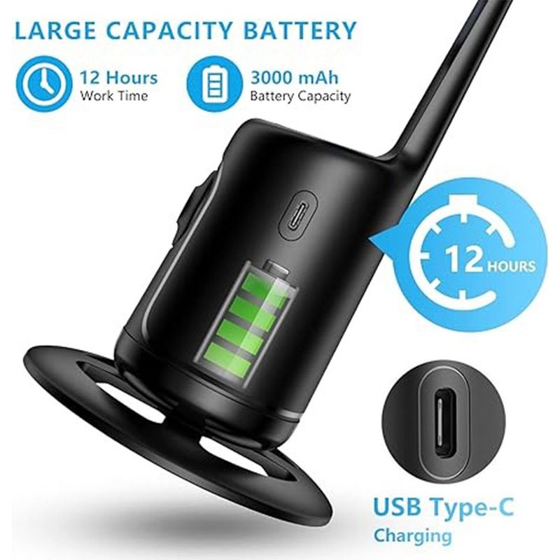 tripé herclear com rastreamento automático de rosto 360° preto a-bi