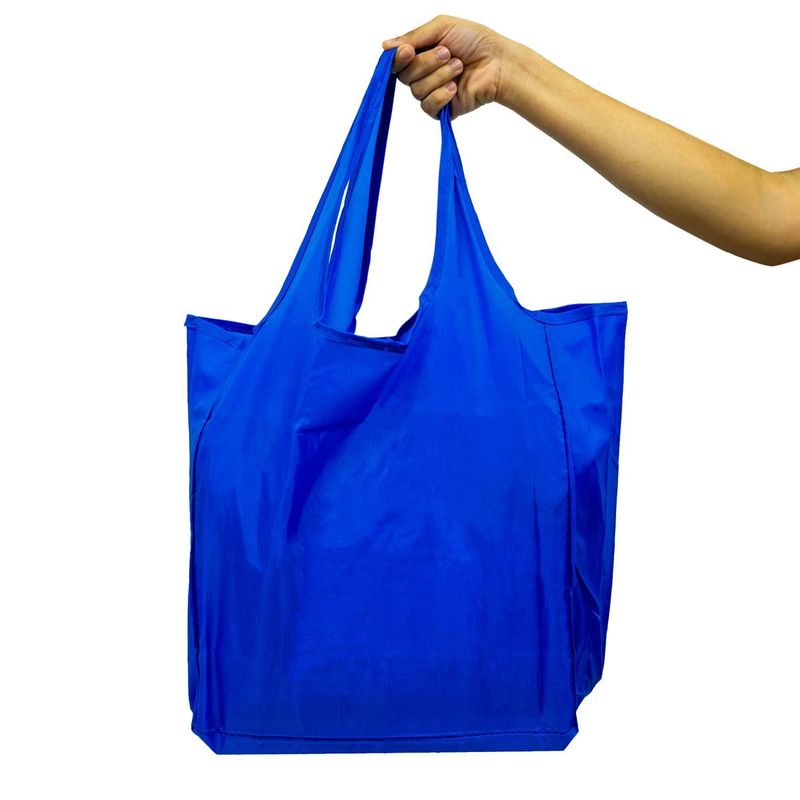 bolsa sacola reutilizável latcor dobrável azul 379555