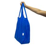 bolsa sacola reutilizável latcor dobrável azul 379555