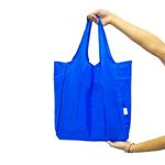 bolsa sacola reutilizável latcor dobrável azul 379555