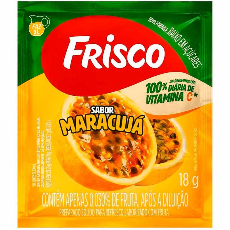 refresco frisco maracujá 18g