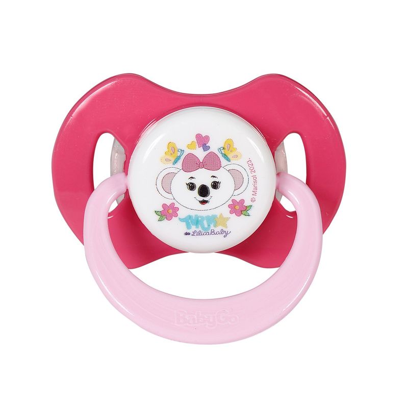 chupeta babygo lilica baby com capuz bico ortodôntico silicone 2 unidades tam 2 3835