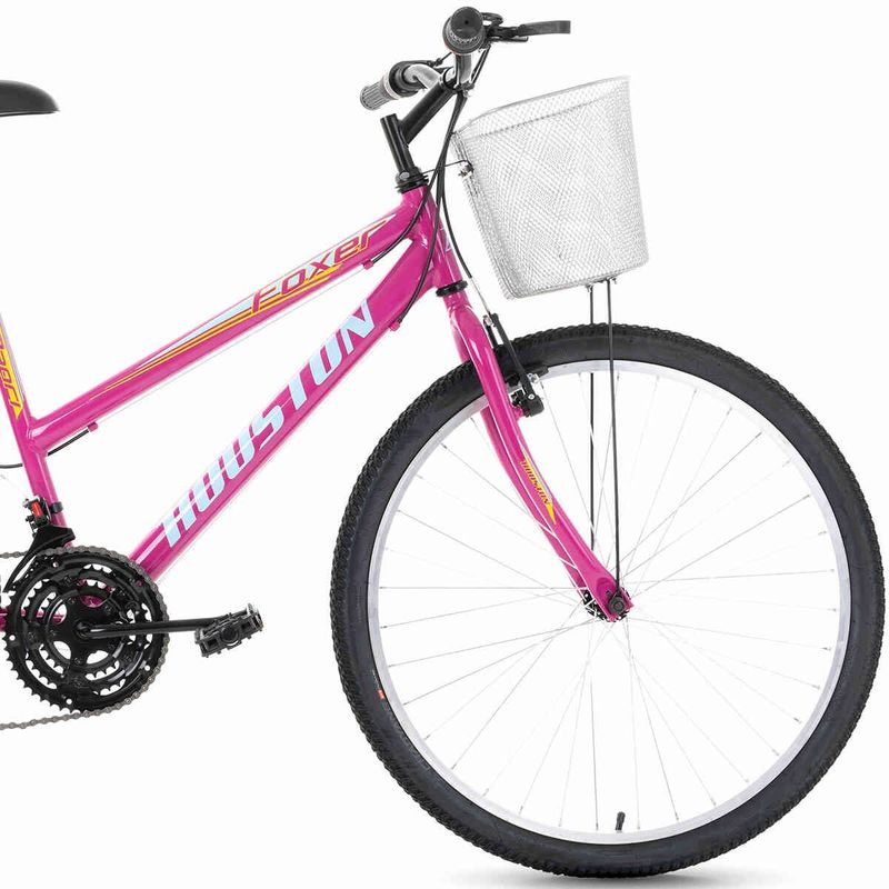 bicicleta houston foxer maori aro 26 rosa fm261s