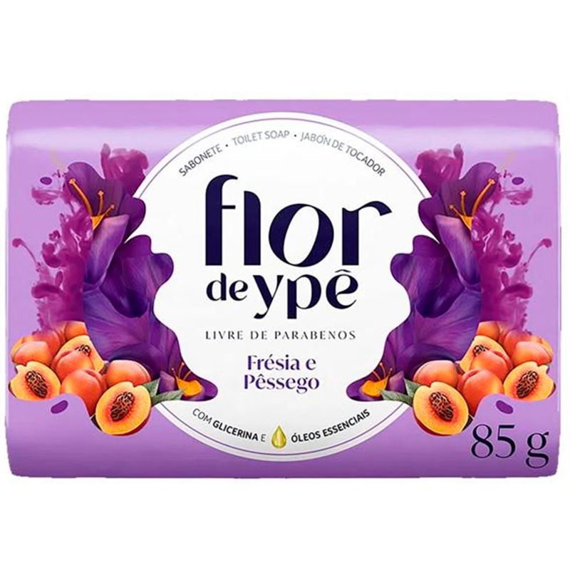sabonete ypê flor de frésia e pêssego 85g
