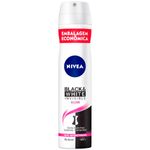 desodorante aerosol nivea black & white clear 200ml