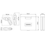 parafusadeira 1/4 46 peças tramontina uso doméstico com maleta 4,8v 42380046