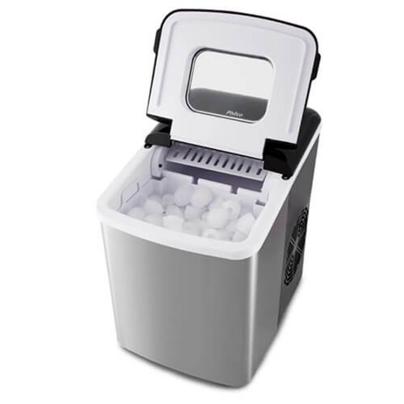 máquina de gelo philco visor acrílico 12kg 127v preto pmg01pi