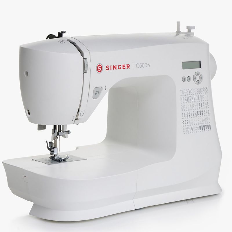 máquina de costura singer branco 127v c5605