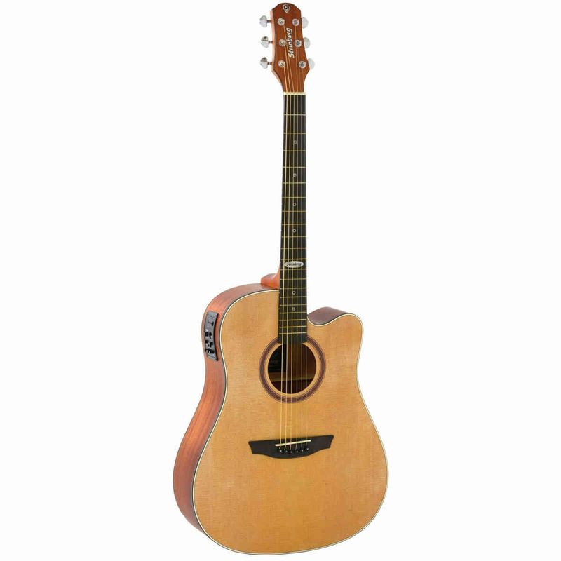 violão strinberg folk sd200c natural satin