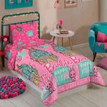 edredom solteiro lepper barbie 5609388