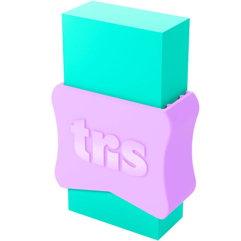 borracha tris school com 2 unidades tons pastéis 610122