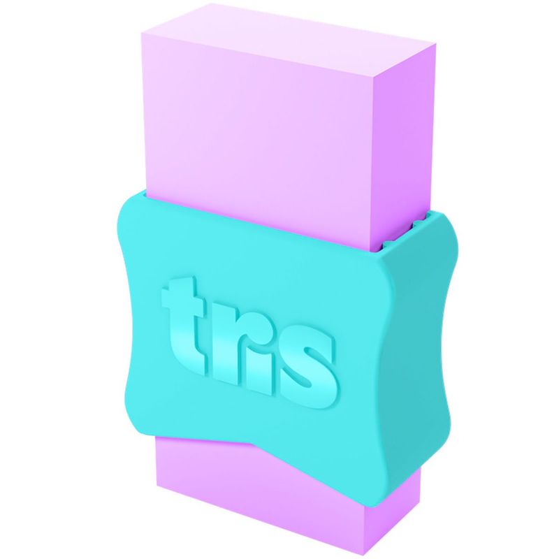 borracha tris school com 2 unidades tons pastéis 610122