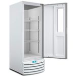 freezer metalfrio vertical 509 litros vf55ft tripla ação, termostato frontal, trava para abastecimento, 127v, branco - vf55ftb001