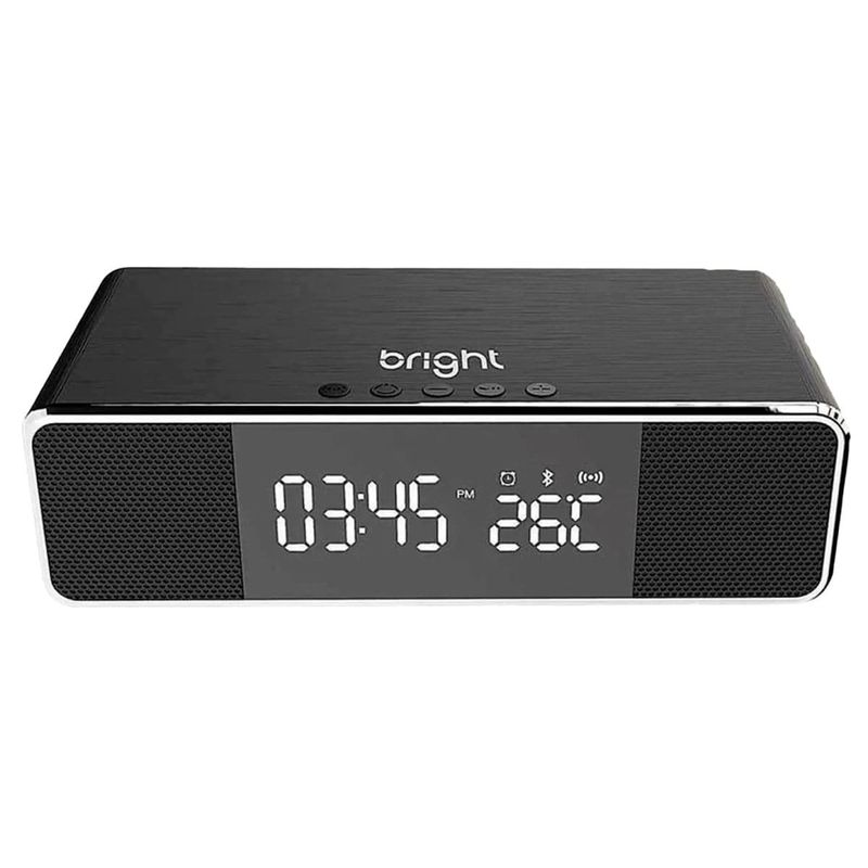 carregador bright por indução wireless c/caixa som bt preto (mp)