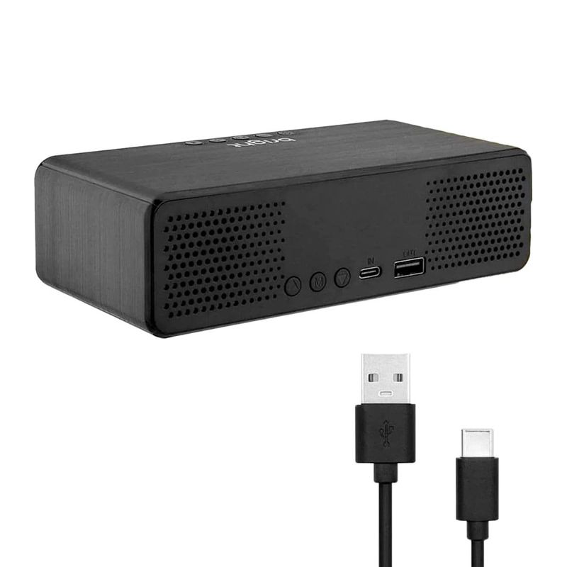 carregador bright por indução wireless c/caixa som bt preto (mp)
