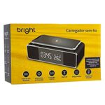 carregador bright por indução wireless c/caixa som bt preto (mp)