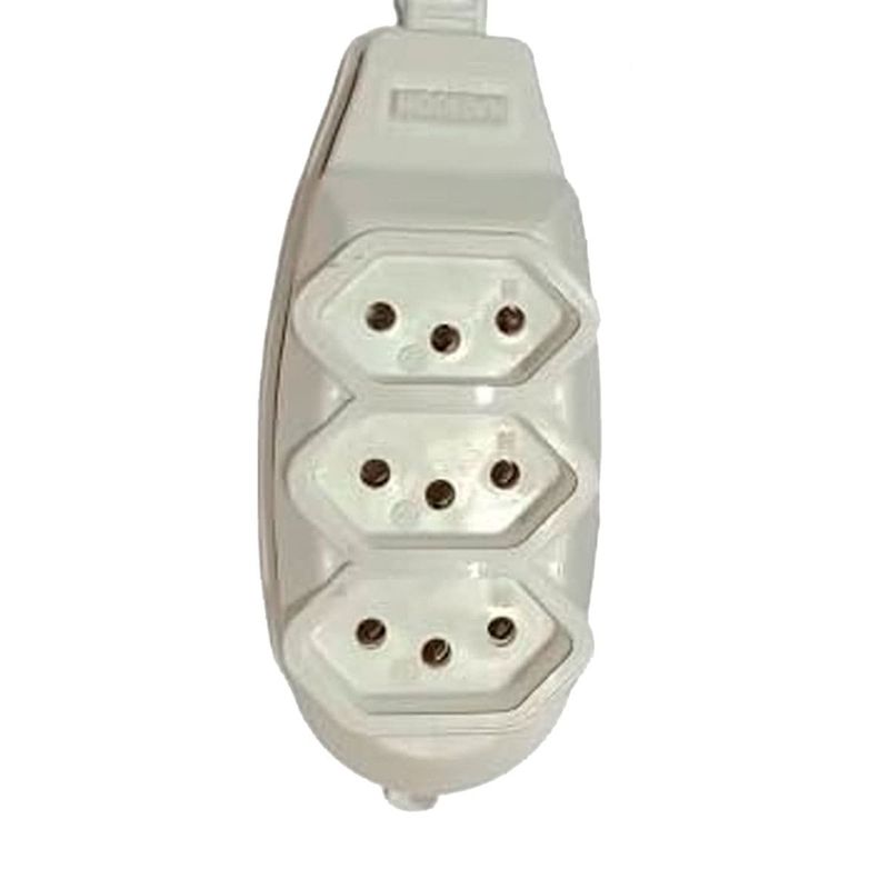 extensão bright 3 tomadas 2p 3m fl021 (mp)