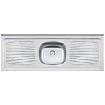 pia 1 cuba tramontina aço inox standard 150x52cm 93042/527
