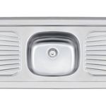 pia 1 cuba tramontina aço inox standard 150x52cm 93042/527