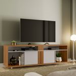rack para tv até 70" notável freijó e off white nt1290