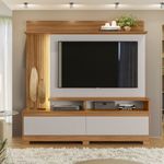 painel home para tv até 60" notável freijó e off white nt1295