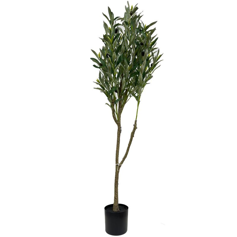 vaso com planta artificial oliveira m latcor bx-e-3410b