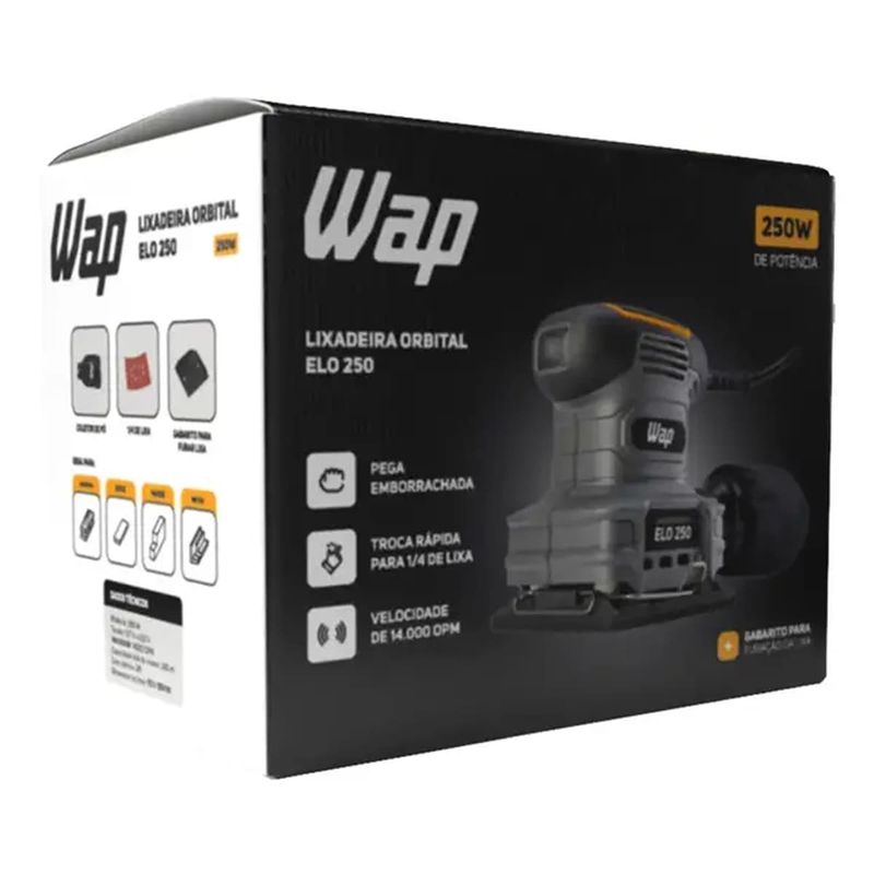 lixadeira orbital wap elo 250w fw008918 (mp)