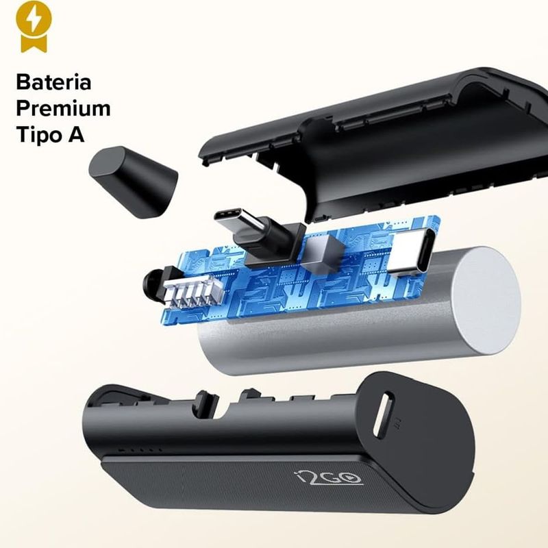carregador portátil pocket i2go 5000mah usb-c (mp)