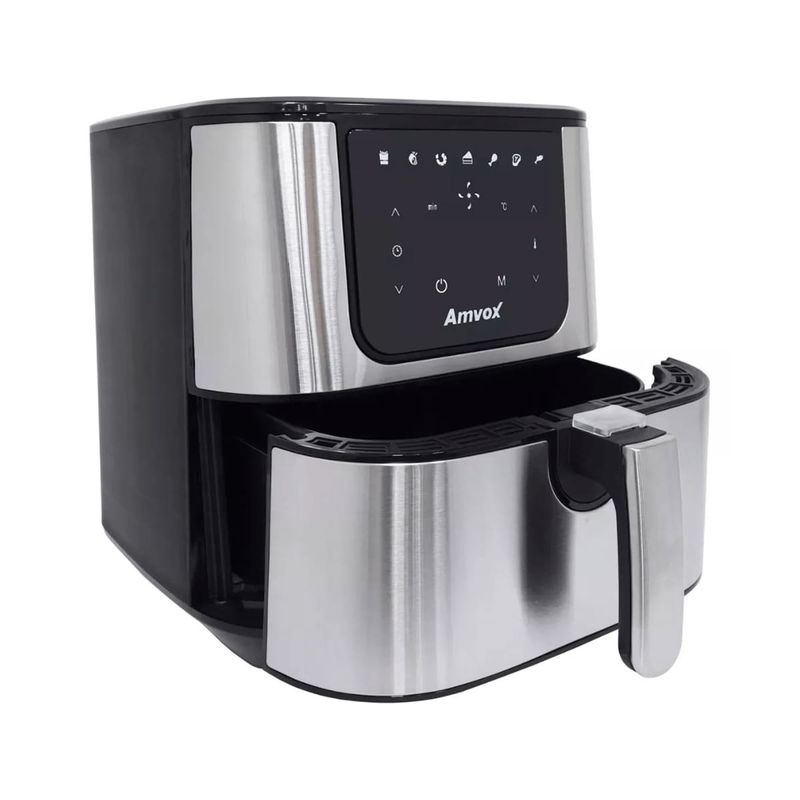 fritadeira elétrica air fryer amvox arf1255 7l inox 127v (mp)