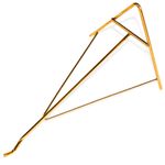suporte para vaso nutriplan luxo em metal 38cm dourado - 9000206-01 (mp)